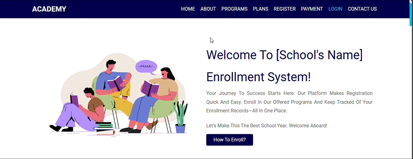Enrollment System Photo Design Kast1ly0